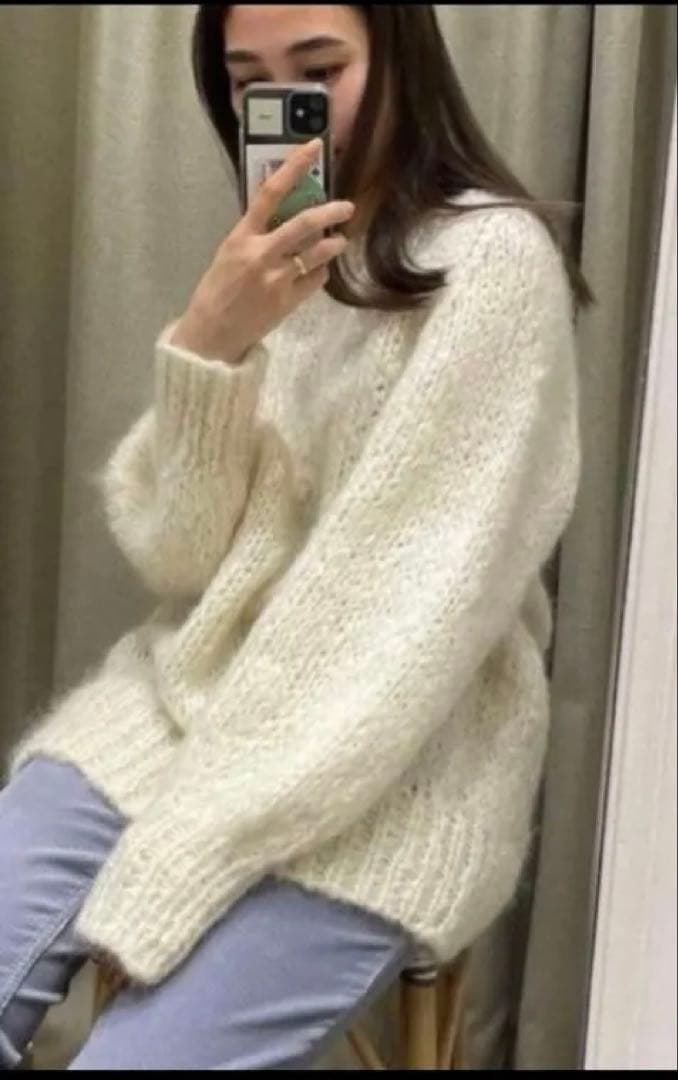 YLEVE イレーヴ モヘアウールハンドニット ゆったり