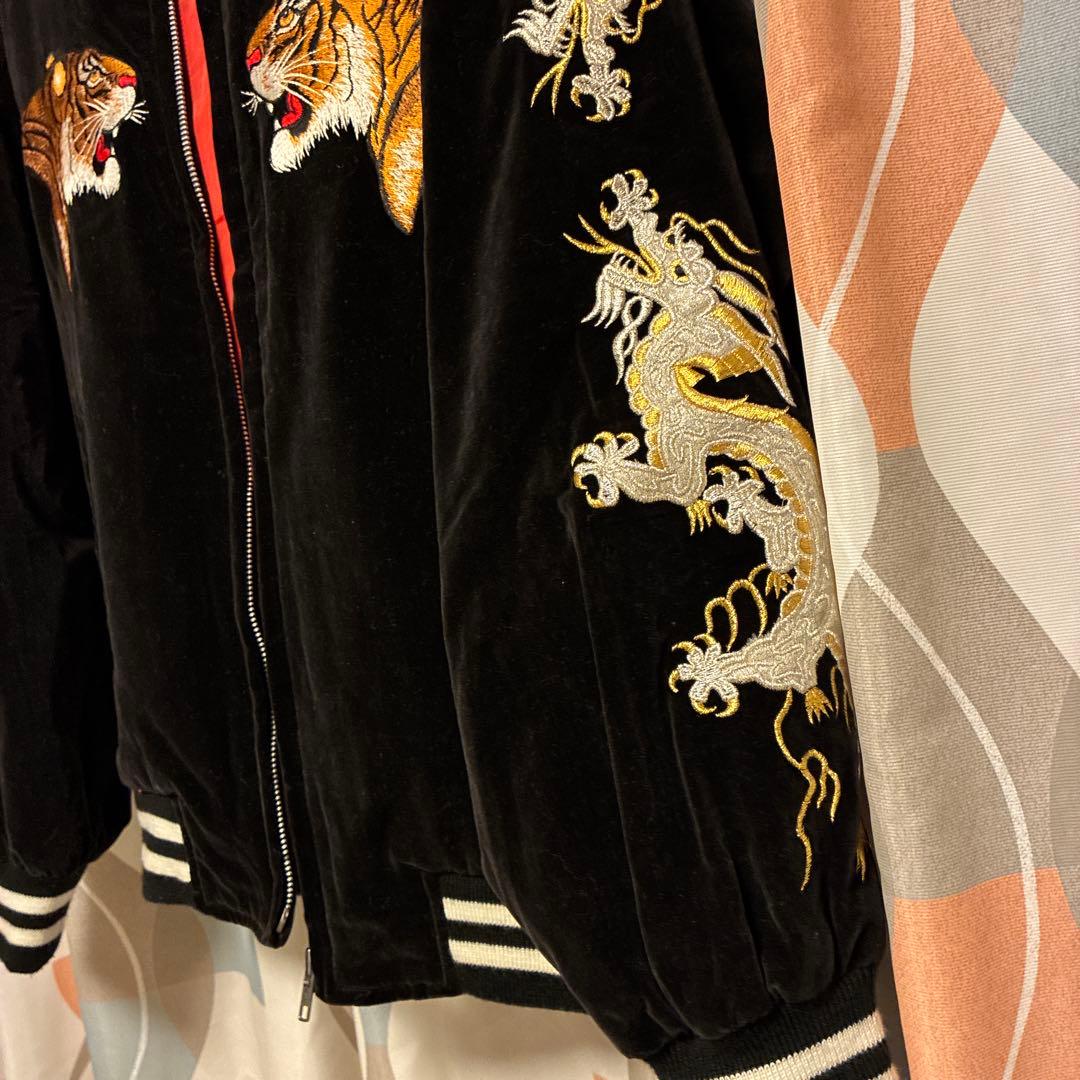 希少★LONDON FB 沢尻エリカ着用モデル ベロア 虎刺繍 スカジャン