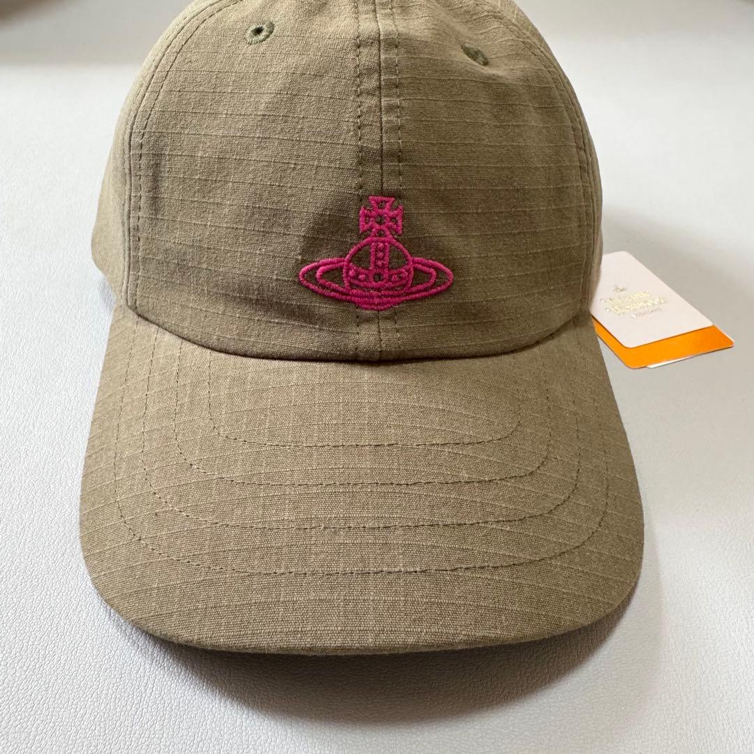 【新品タグ付き】Vivienne Westwood オーブ刺繍 ロゴキャップ