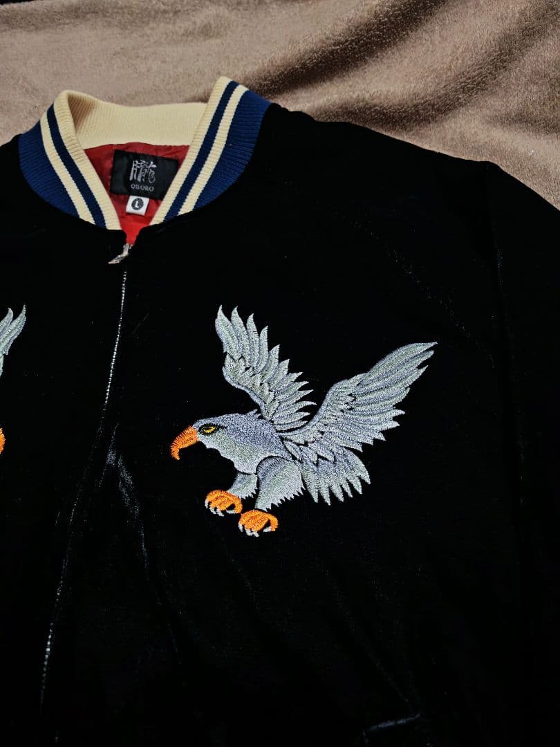 OBORO 美品 別珍 ワシ 日本限定 スカジャン unisex vintage