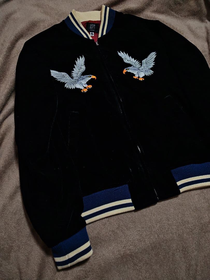 OBORO 美品 別珍 ワシ 日本限定 スカジャン unisex vintage