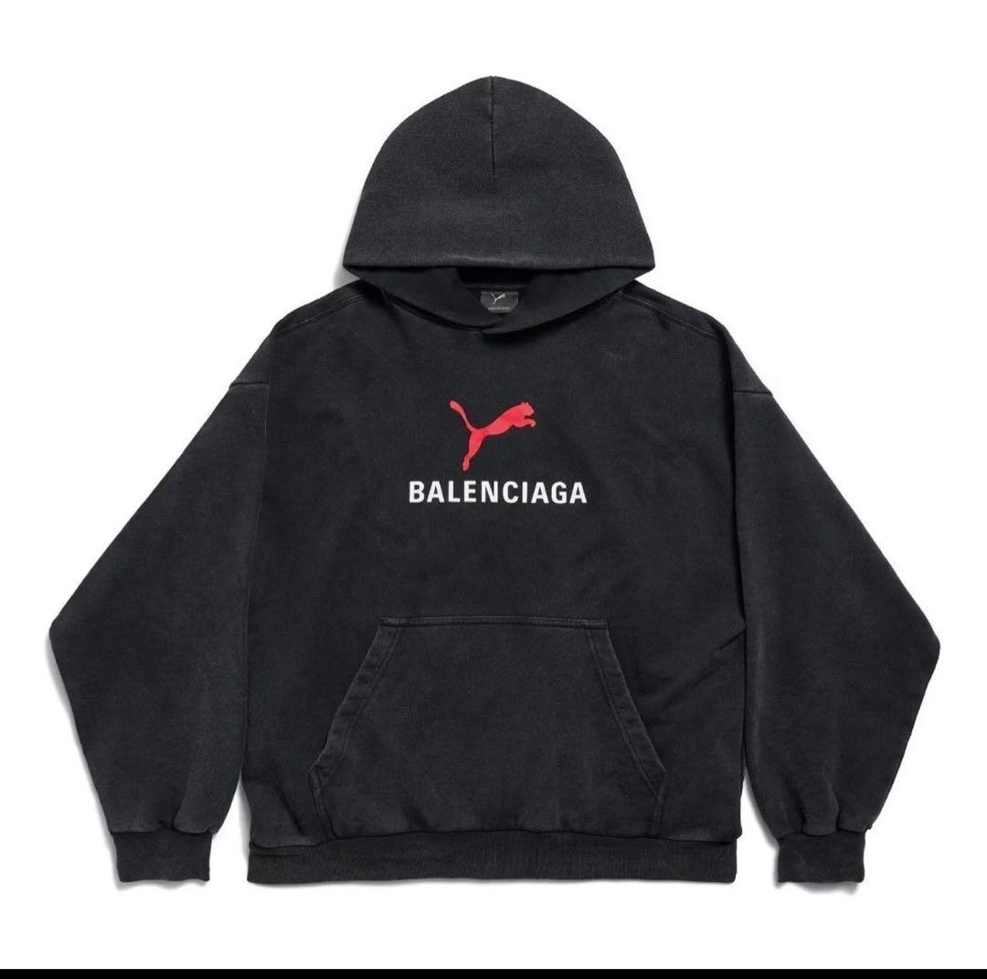 BALENCIAGA PUMA コラボ パーカー ブラック