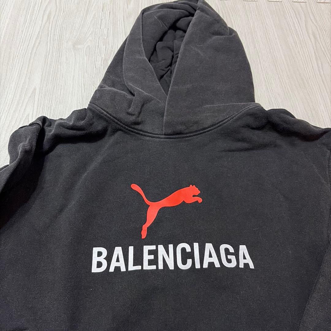 BALENCIAGA PUMA コラボ パーカー ブラック