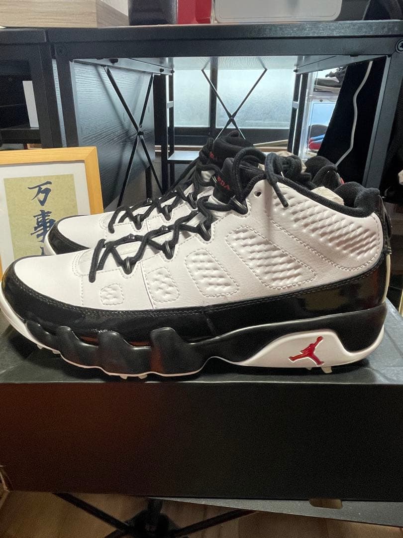 ナイキ エアジョーダン9 ゴルフ \"ホワイト/ブラック/トゥルーレッド\"