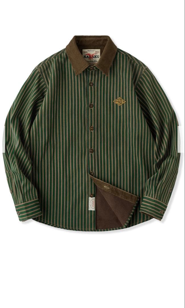 【新品未使用】KARAKU ストライプシャツ