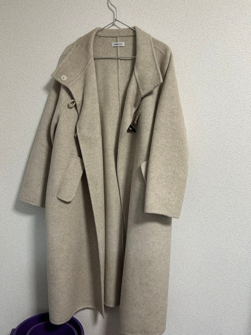 FASHIRU オーバーサイズ ダッフルコート ベージュ