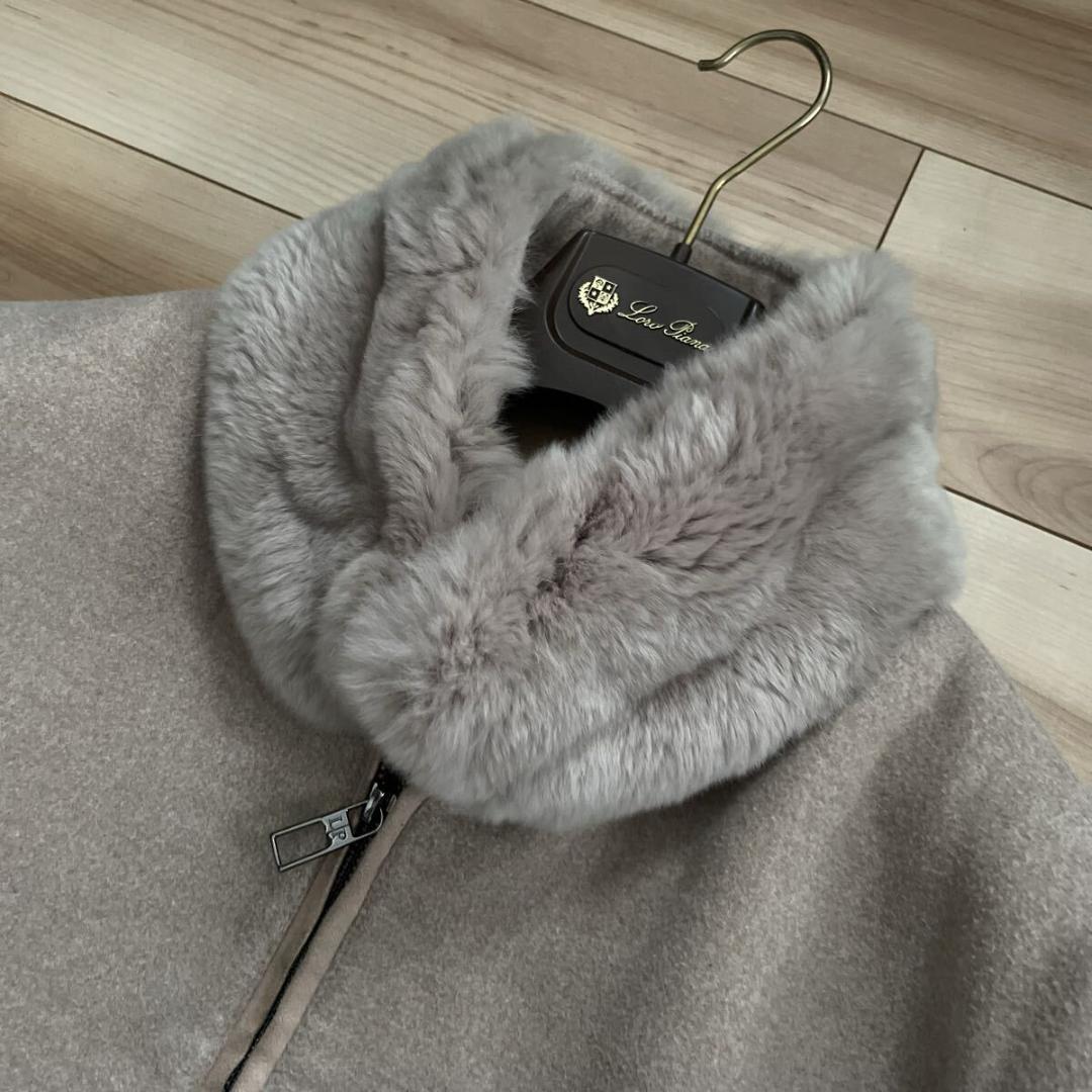 ロロピアーナ 豪華カストリーノファー カシミヤ ボンバー ジャケット