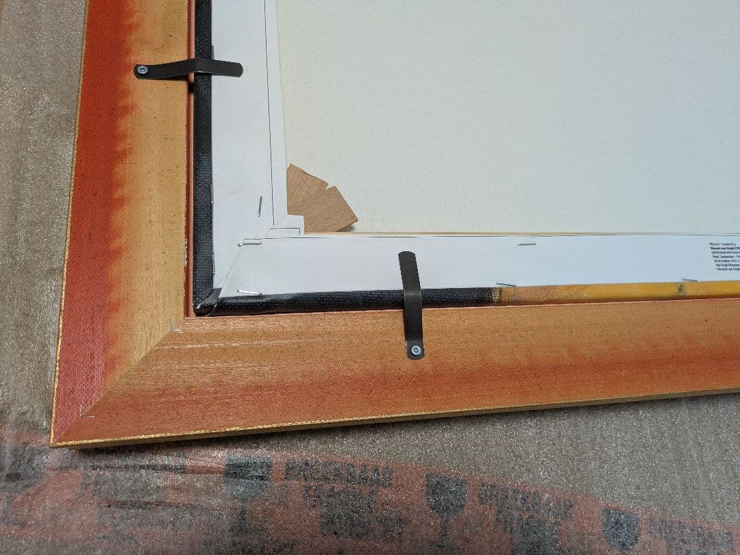 ゴッホ ピカチュウ 金枠 XL 証明書付き キャンバスアート ジクレー