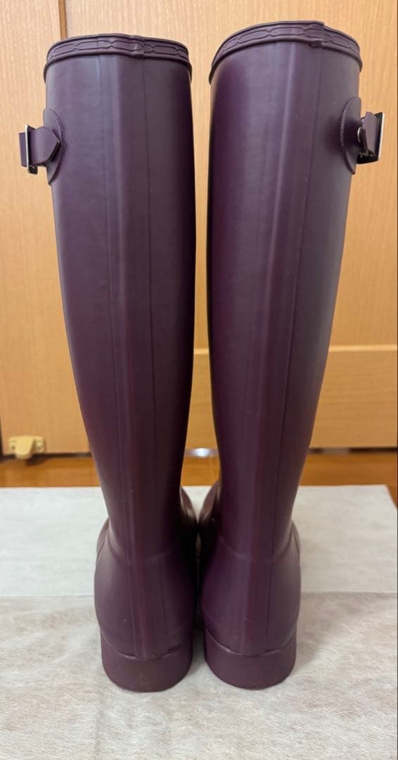 HUNTERオリジナルトールロングブーツUK6/US7M/8F/EU39パープル