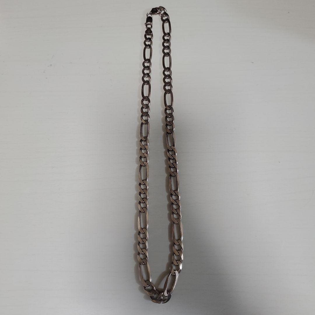 925シルバー イタリア製 フィガロチェーン　フィガロネックレス