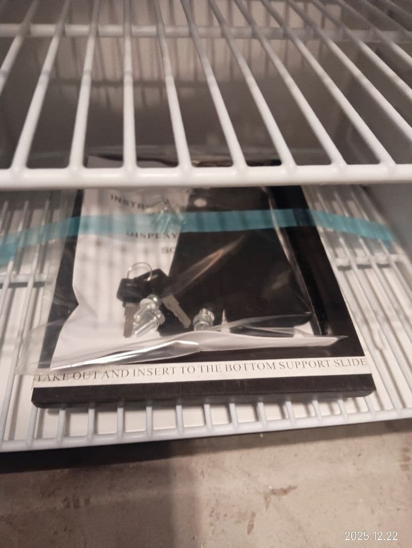 【ラスト】冷蔵庫 ステンレススチール ガラス扉　冷蔵ショーケース