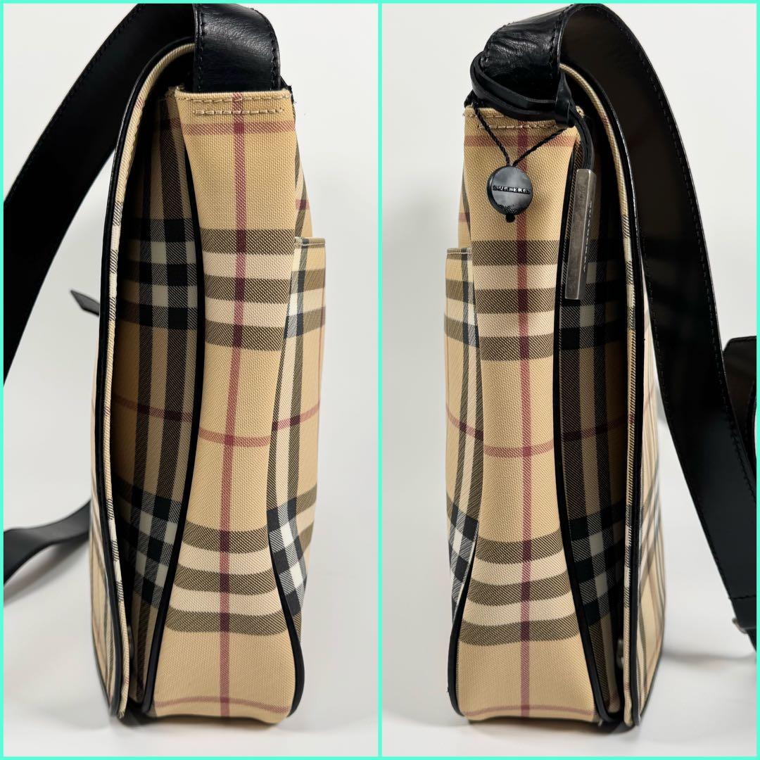 バーバリー ショルダーバッグ メッセンジャーバッグ ノバチェック PVC