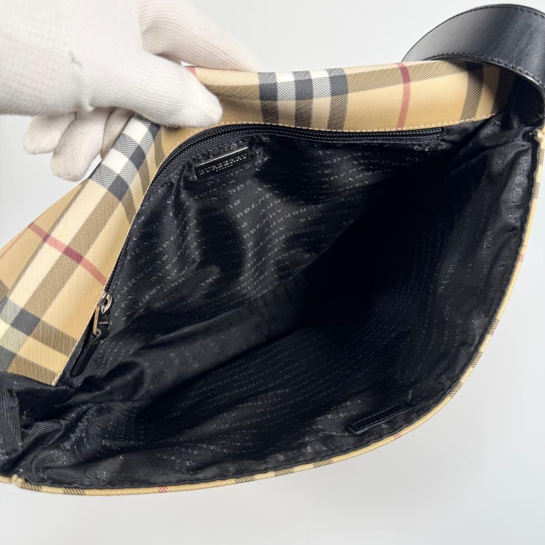 バーバリー ショルダーバッグ メッセンジャーバッグ ノバチェック PVC