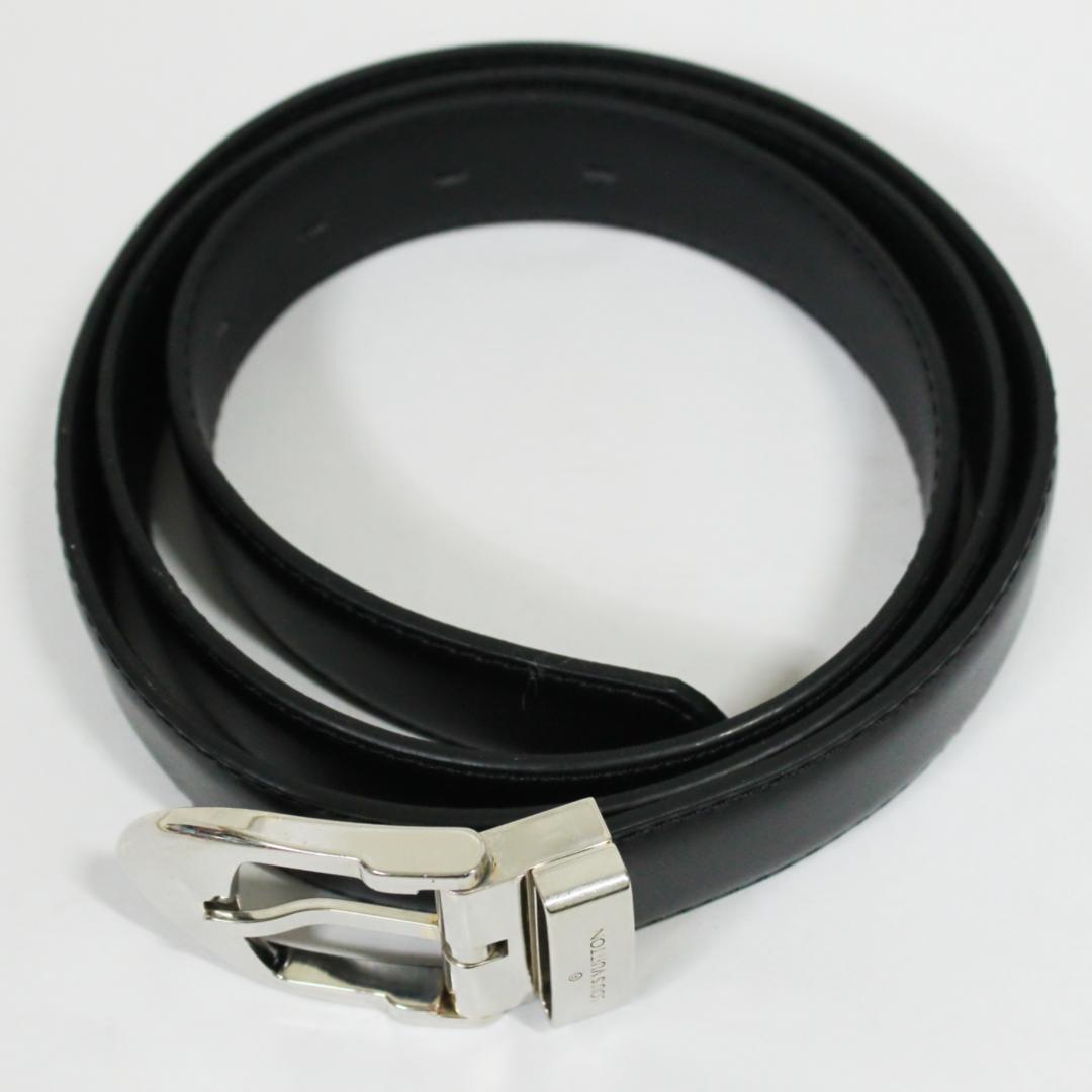 美品 ルイヴィトン ベルトバックル エピサンチュール レザー シルバー ブラック