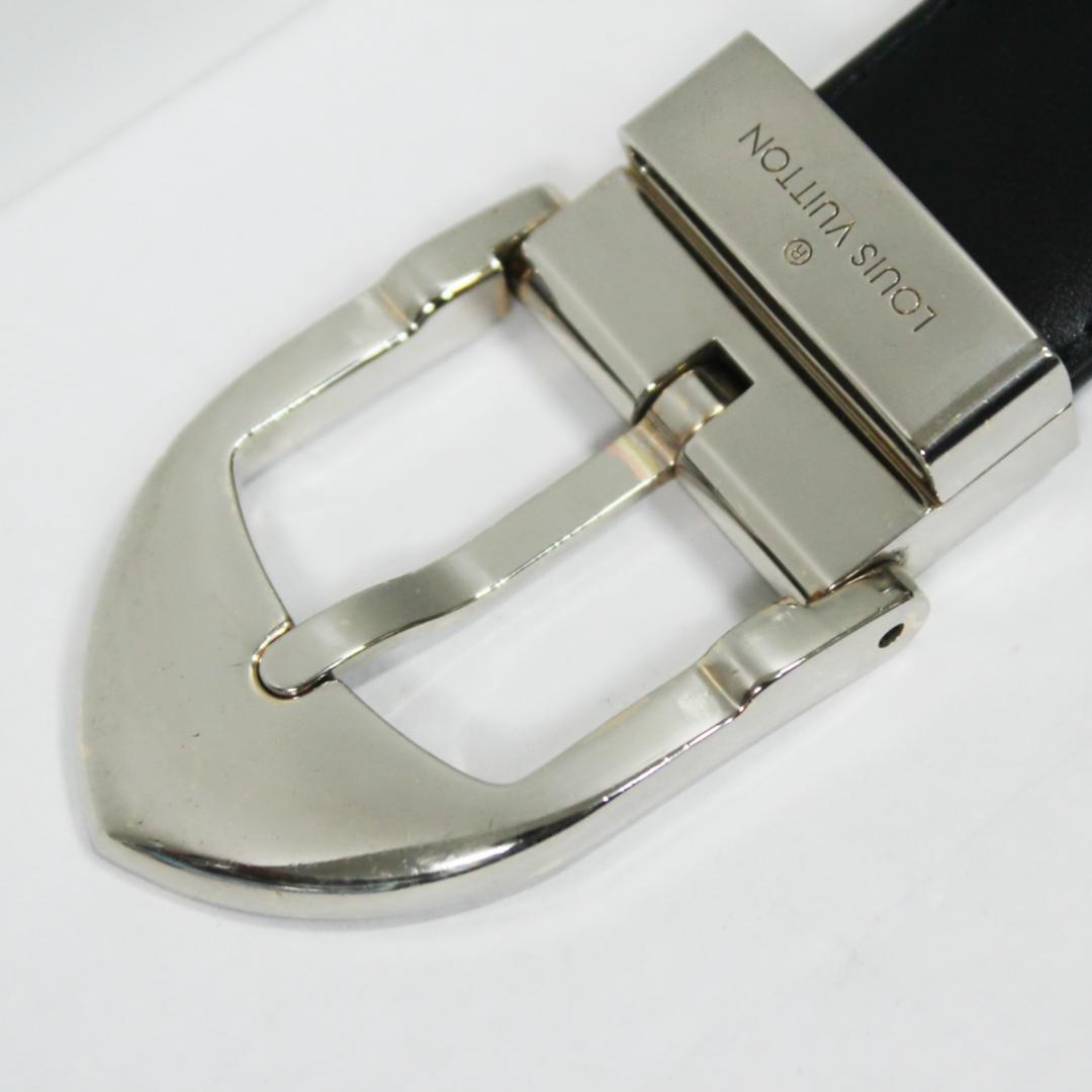 美品 ルイヴィトン ベルトバックル エピサンチュール レザー シルバー ブラック