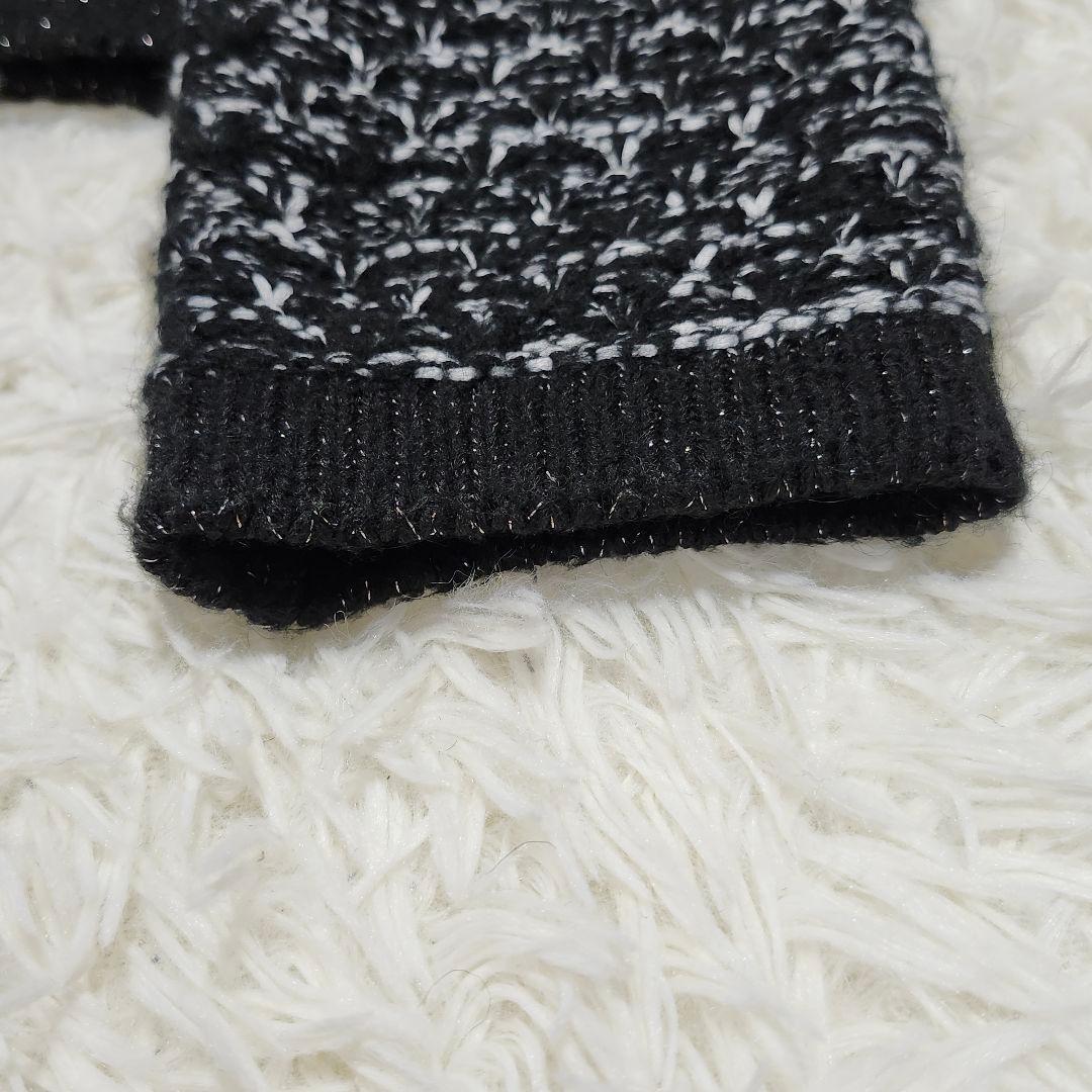 アルアバイル　フリゼツイーディクルーニットジャケット　ノーカラー　金ボタン　2