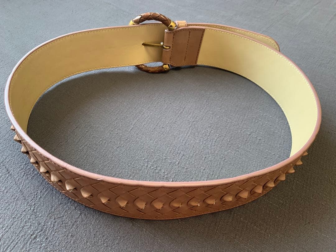 再値下げ★Bottega Veneta/ボッテガヴェネタ/ピンクベージュ・ベルト