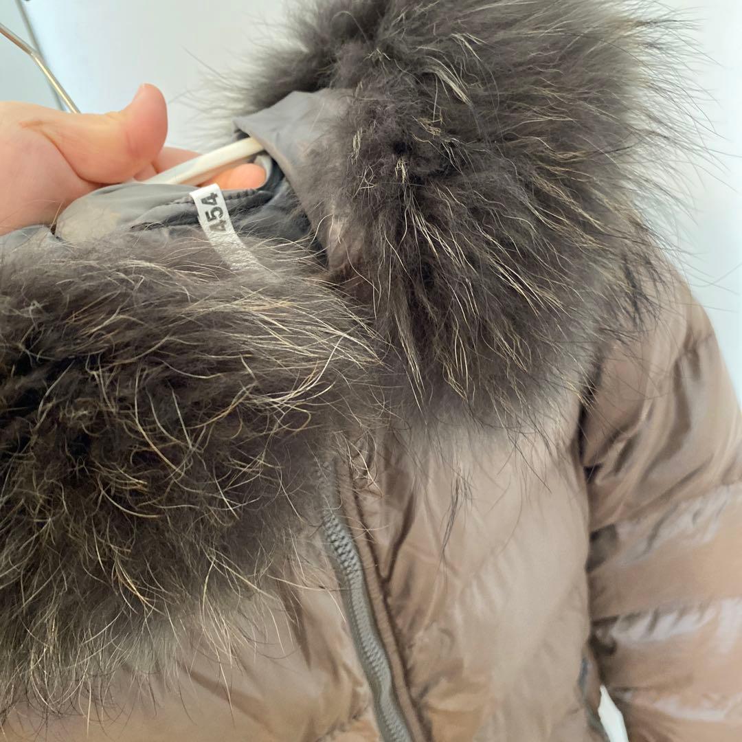 美品✴︎デュベティカダウン40kappaモカベージュラクーンファー