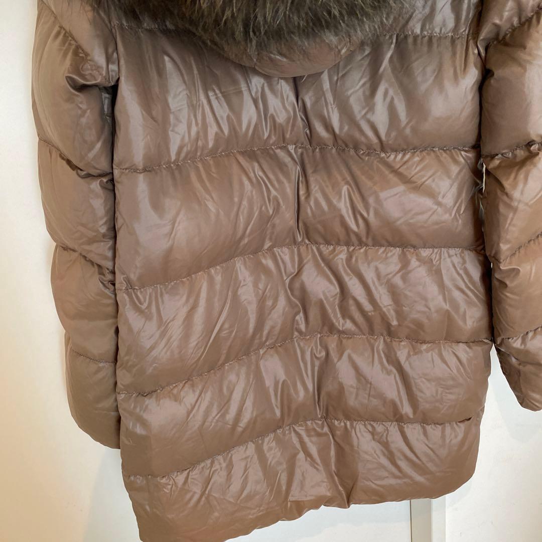 美品✴︎デュベティカダウン40kappaモカベージュラクーンファー