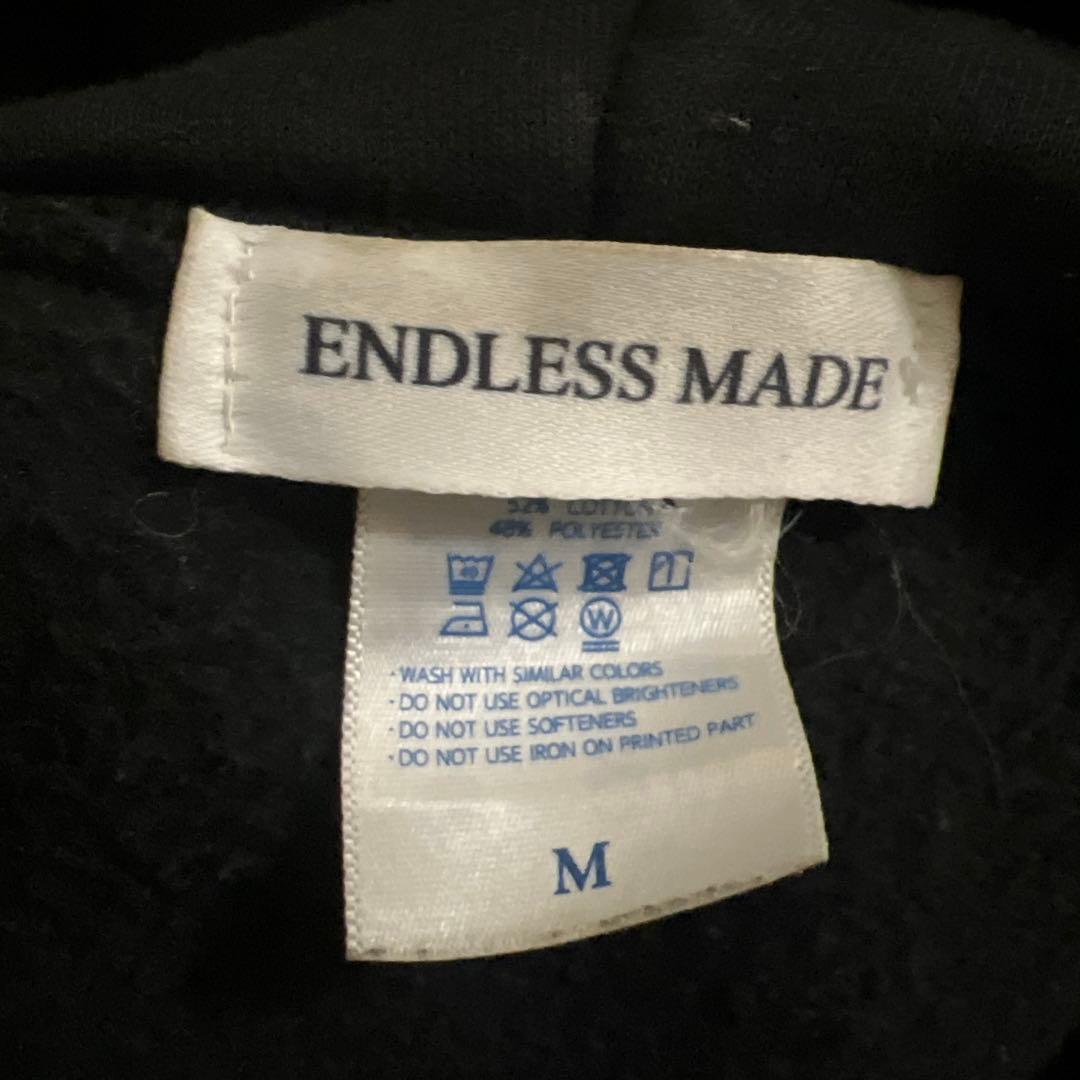 ENDLESS MADE ブラック パーカー M 即購入⭕️ 値下げ対応