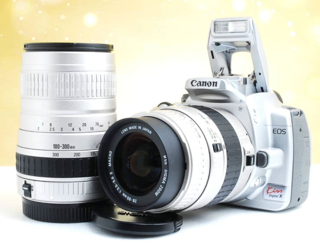 CANON　EOS　KissX　ダブルレンズ　初心者　キャノン　一眼レフ　超望遠
