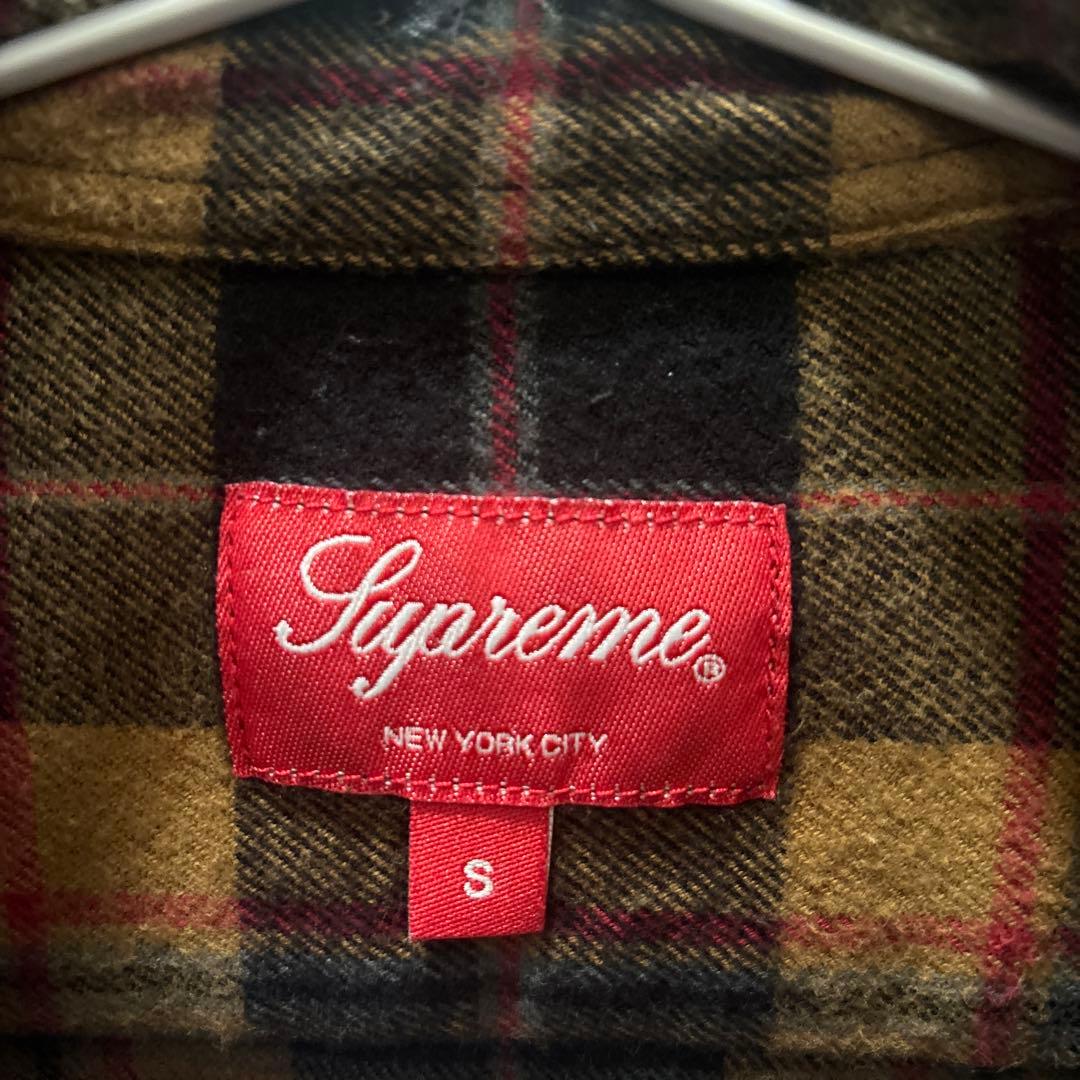 トップス Supreme plaid flannel shirt S