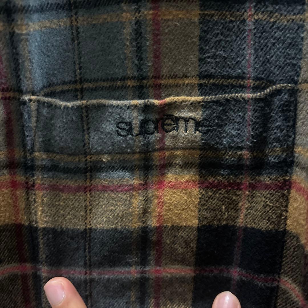 トップス Supreme plaid flannel shirt S