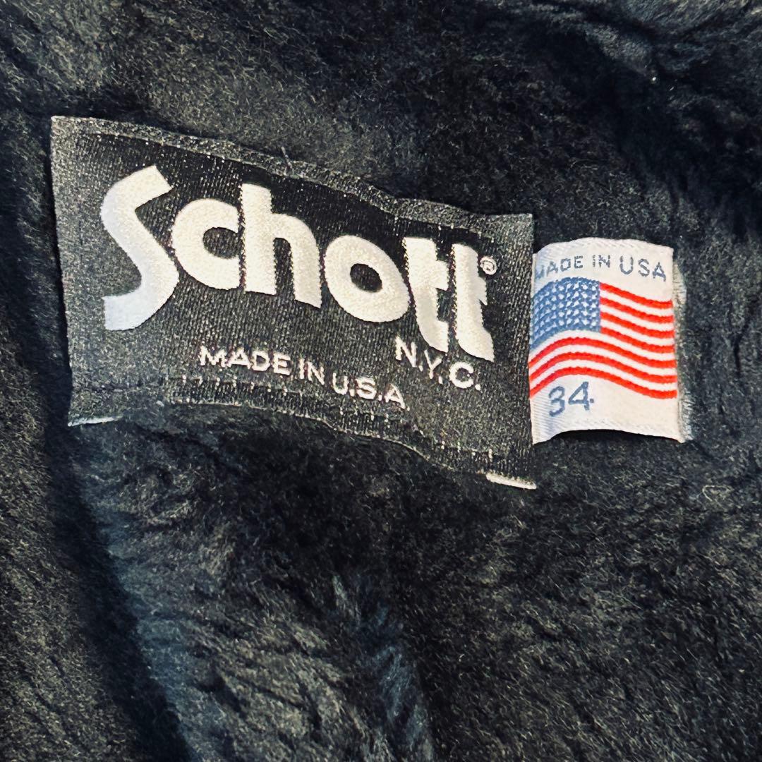 Schott ショット 641 ライナー付き シングルライダースジャケット 34