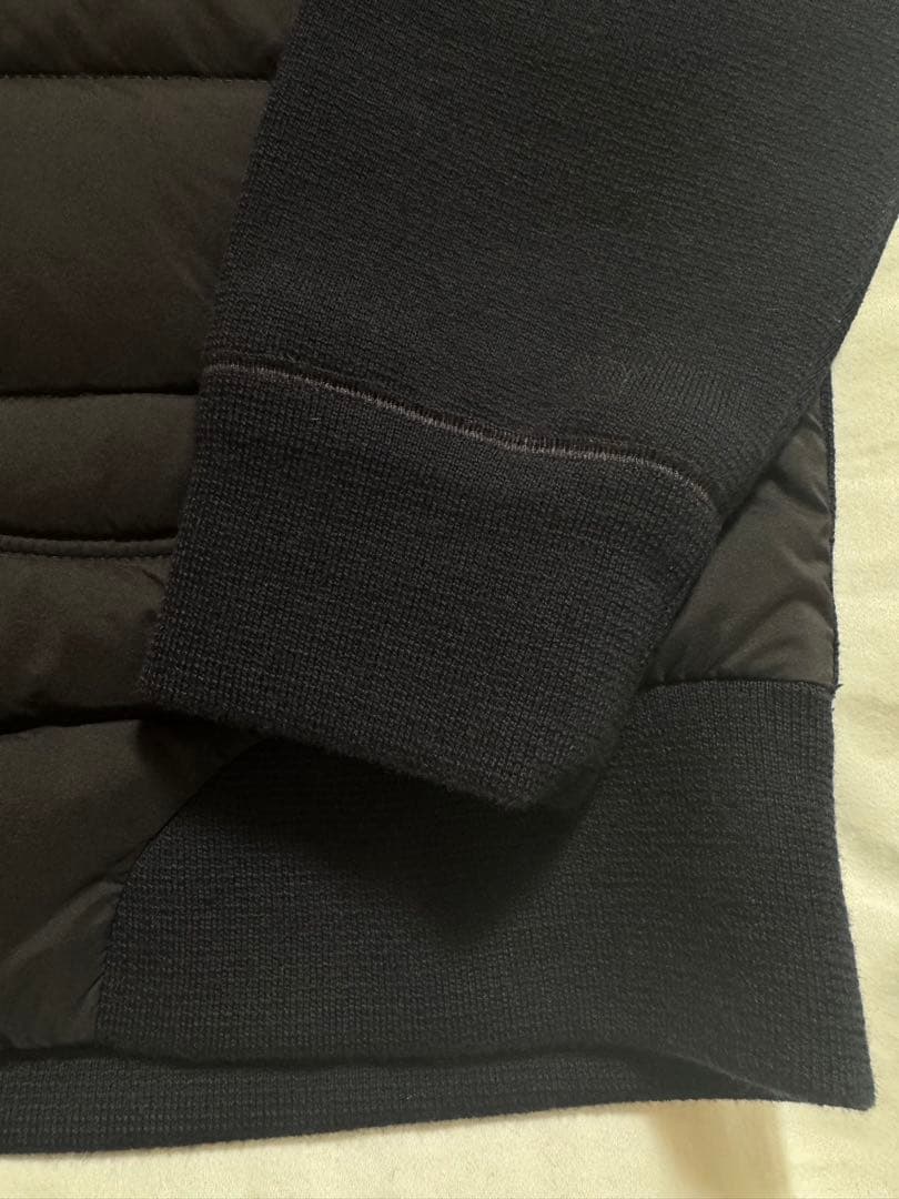 美品　HERNO ヘルノ　ネイビー フード　ダウンジャケット　48