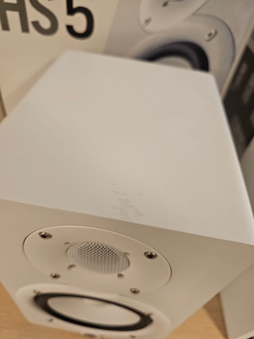 YAMAHA HS5 ホワイト ペア／原箱あり／電源・音声ケーブル付