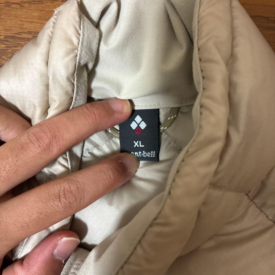 mont-bell XL ベージュ ダウンジャケット