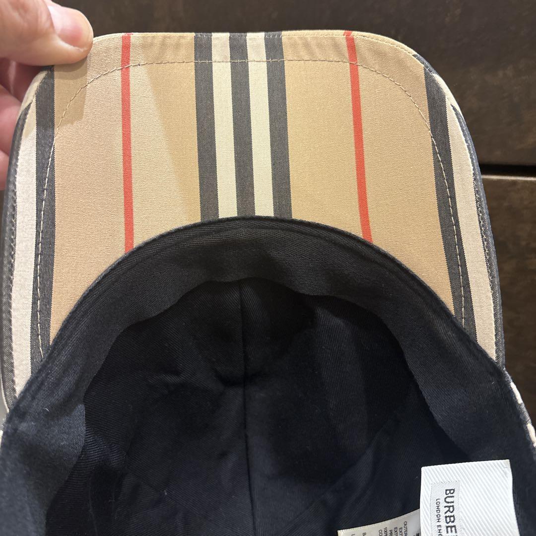 バーバリー ティッシ期 TBロゴ ノバチェック キャップ