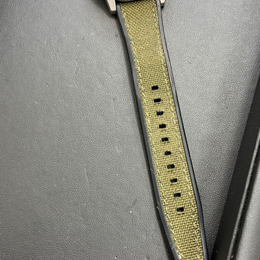 セイコー　クォーツ　メンズ　カーキベルト