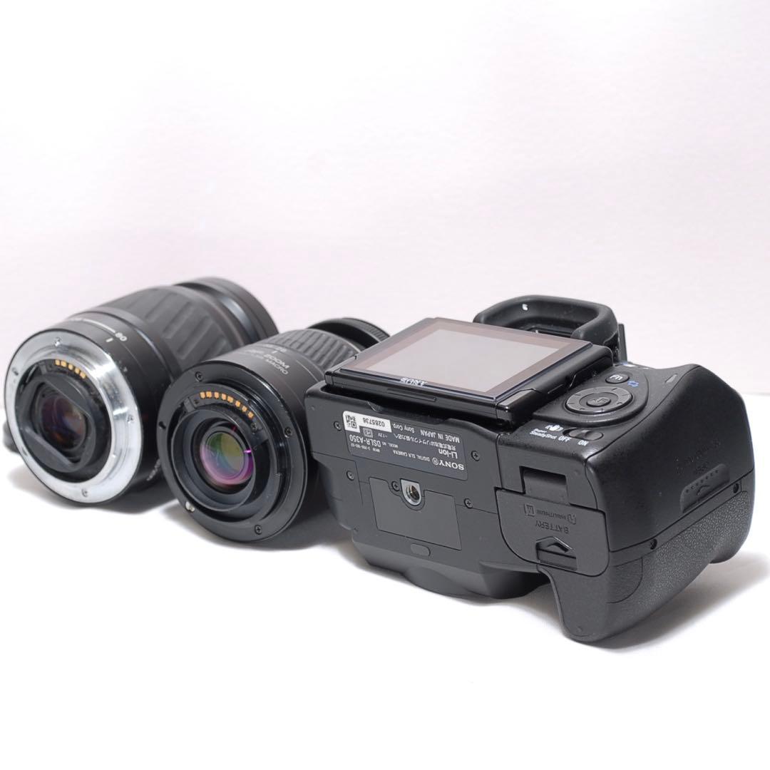 ✨届いたらすぐに使える✨ SONY α350✨ ダブルレンズ✨入門モデル✨