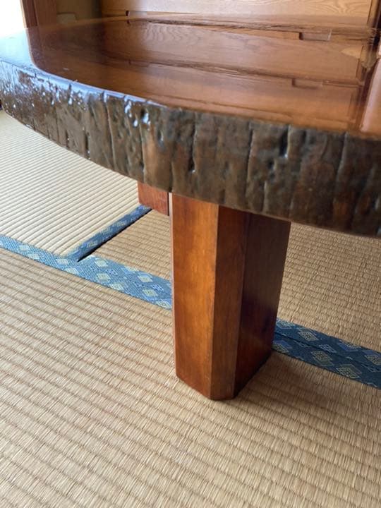 専用です！　丸太 一枚板無垢テーブル 座卓 脚取り外し可能