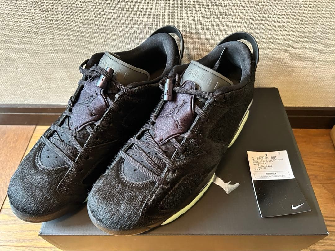 靴 Nike W Air Jordan 6 Low Blackout 27.5