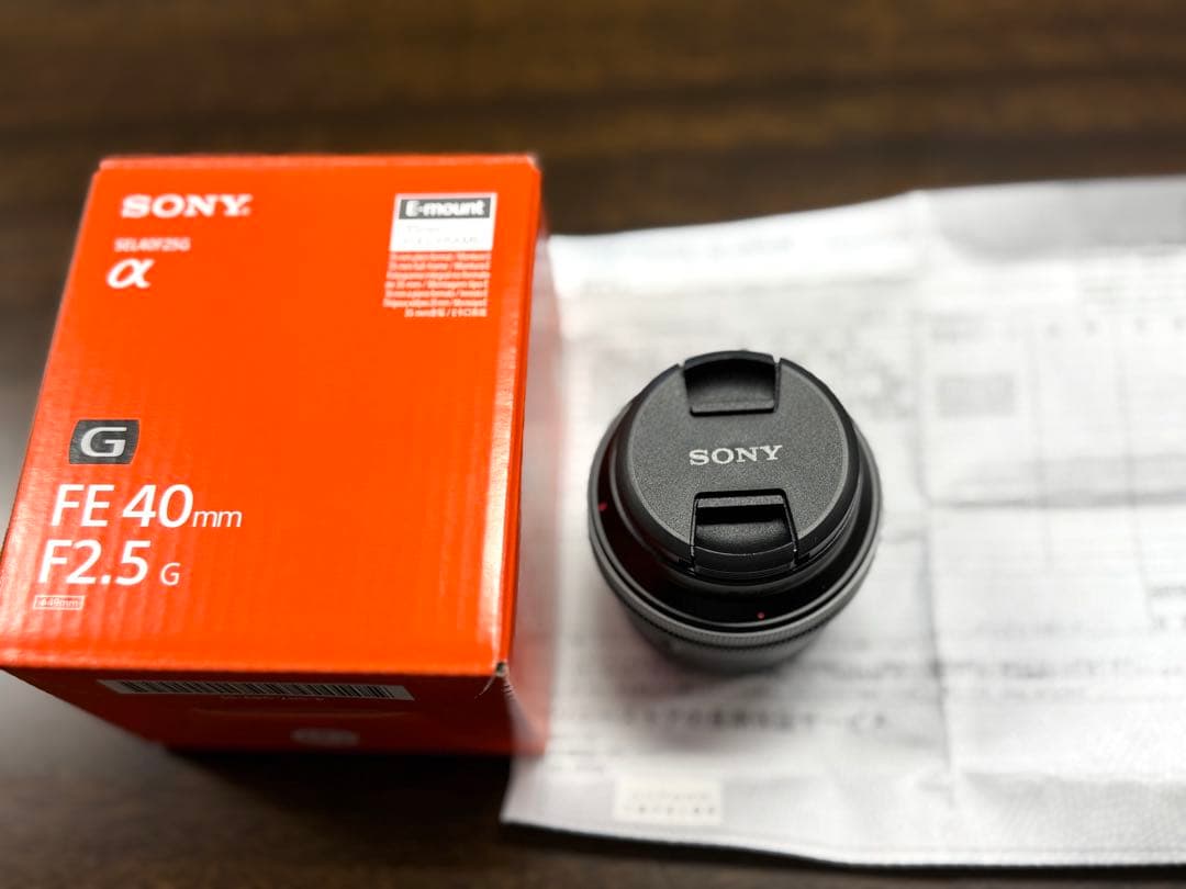 SONY FE 40mm F2.5 G Eマウントレンズ