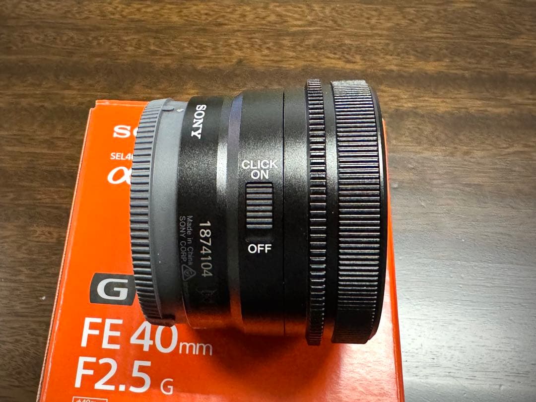 SONY FE 40mm F2.5 G Eマウントレンズ