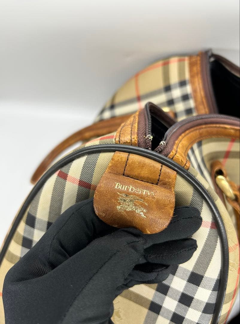 【希少】Burberry’s ノバチェック ボストンバッグ 英国製 ビンテージ