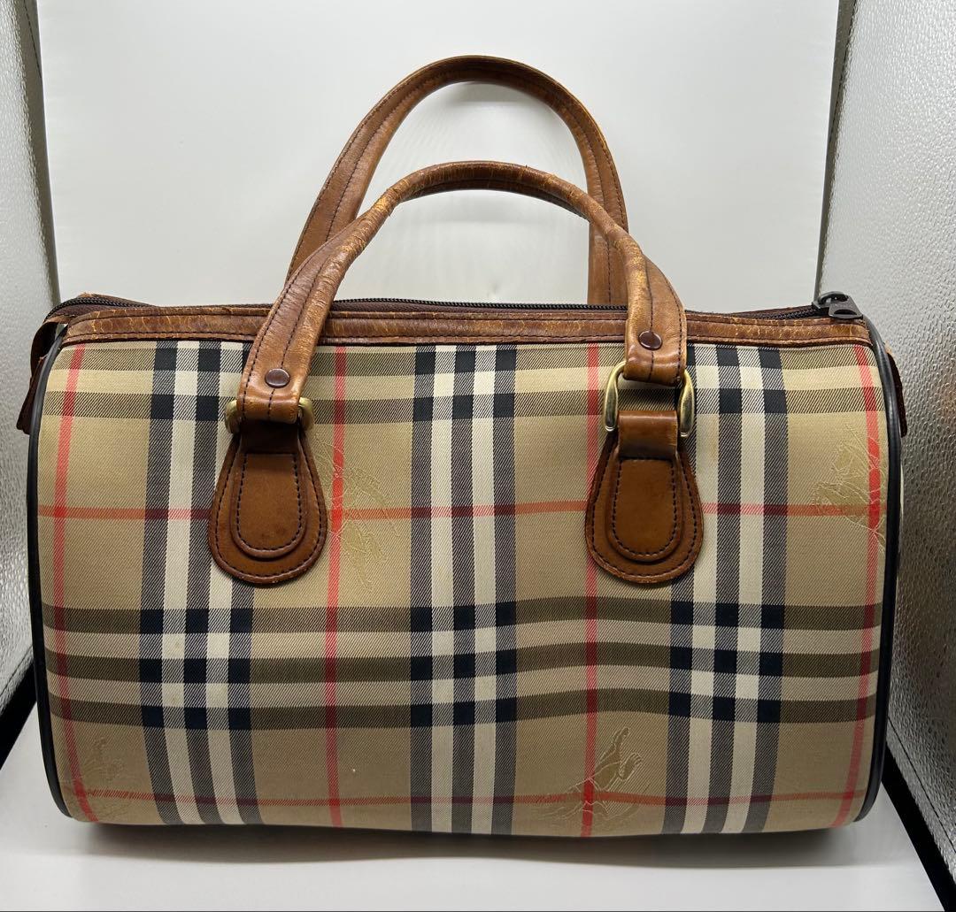 【希少】Burberry’s ノバチェック ボストンバッグ 英国製 ビンテージ