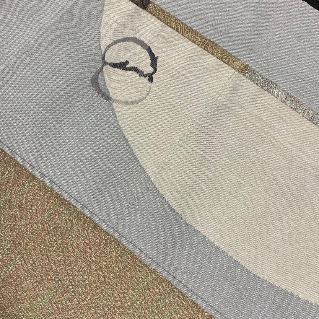 袋帯　袋の上の布袋様　リメイク　バンブーハンドルバッグ