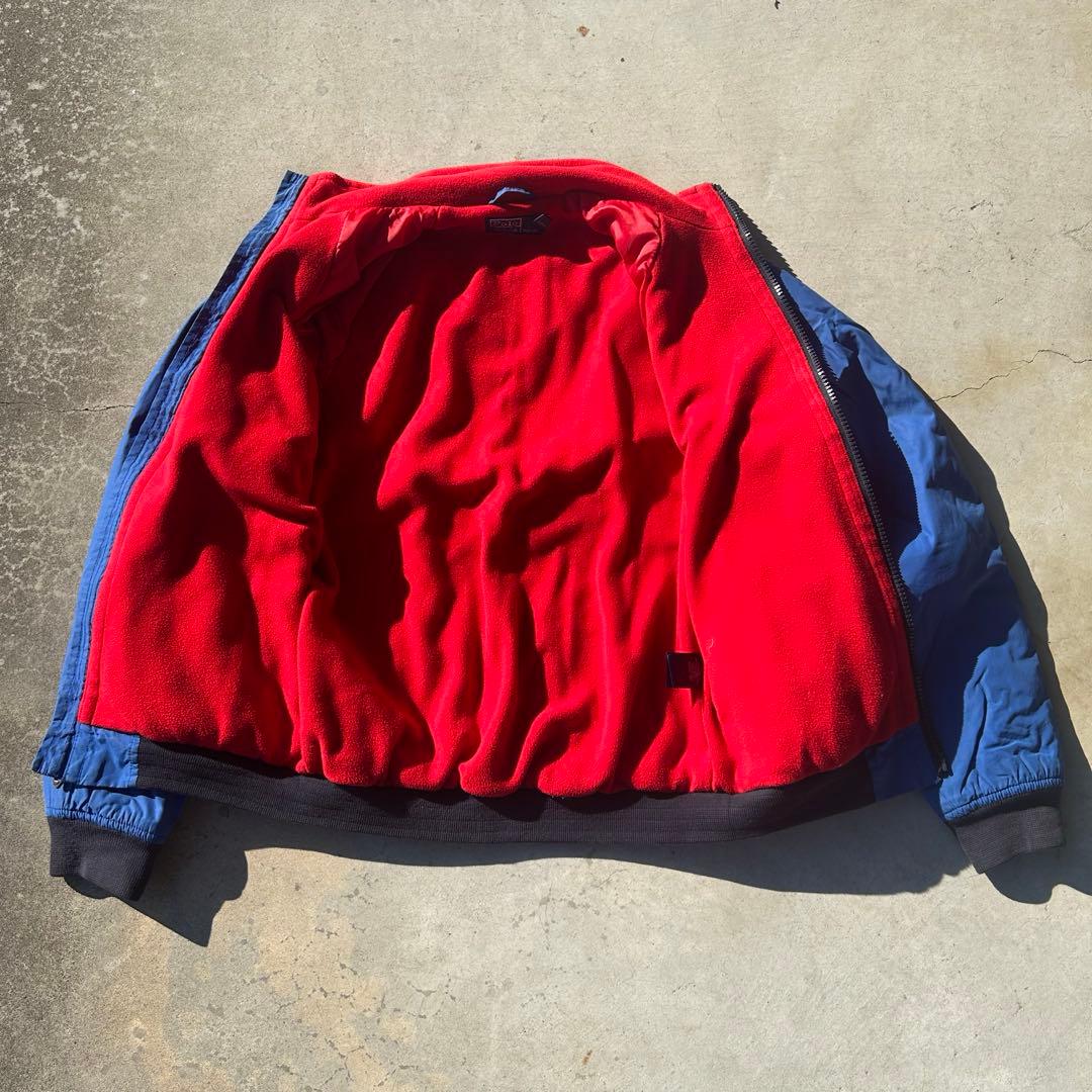 格安 ラルフローレン スイングトップ ナイロン フリース ドリズラー ブルー　L