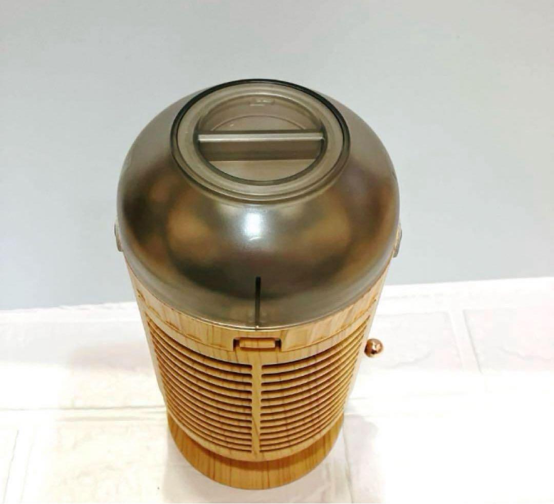 ✳️卓上冷風機　リモコン付き USBデスクトップ冷却ファン　木目