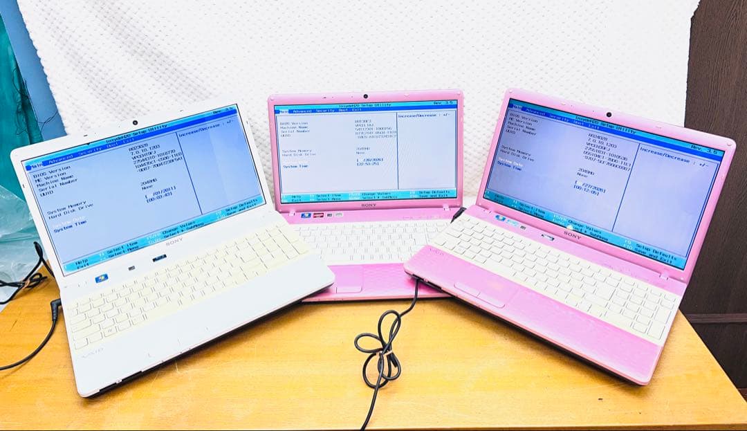 SONY/3台ノートパソコンジャンク