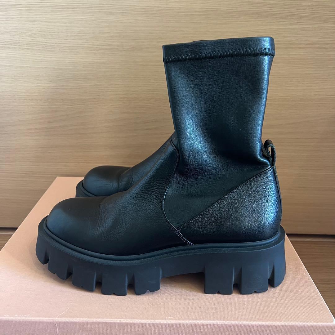 【FABIO RUSCONI】トラックソールストレッチショートブーツ