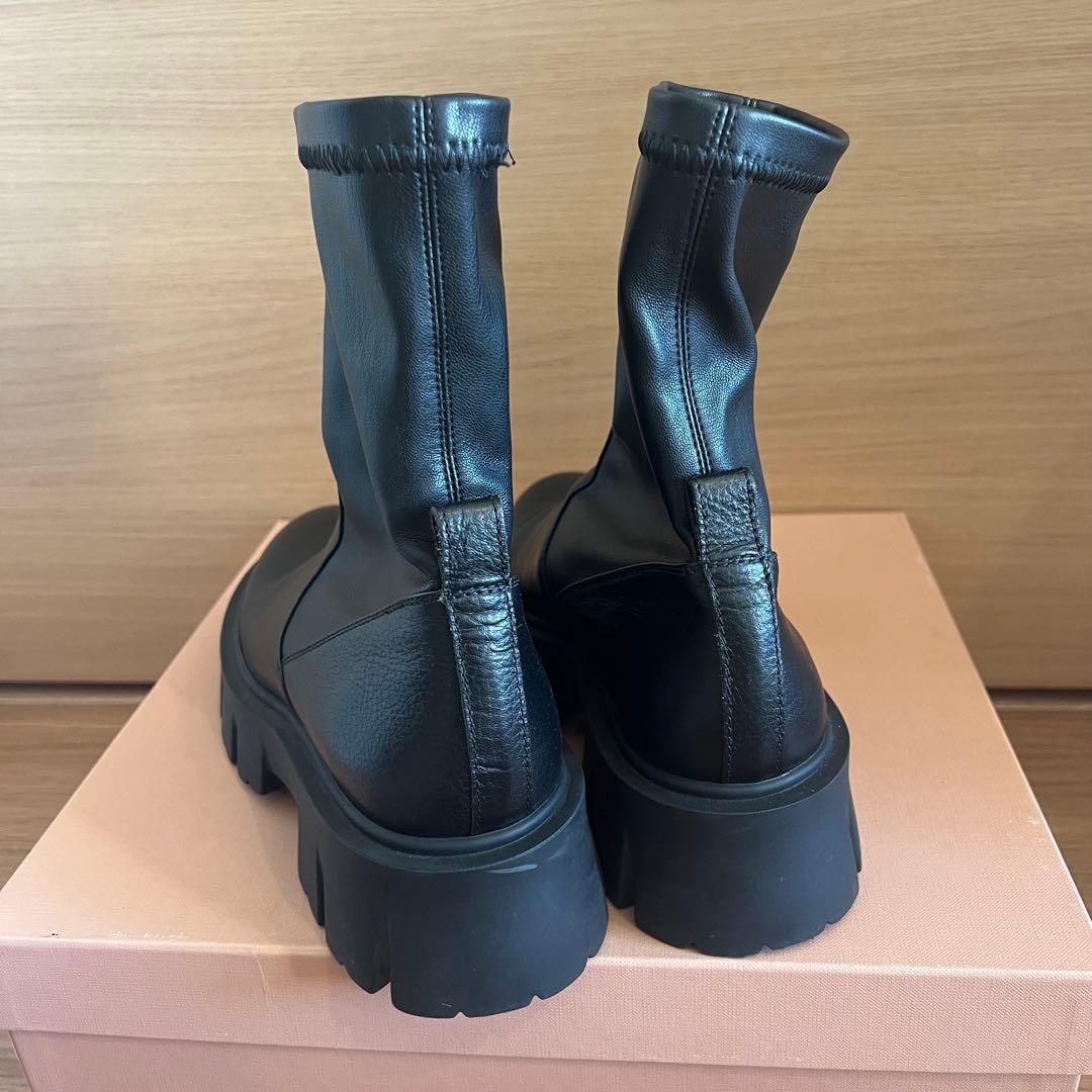 【FABIO RUSCONI】トラックソールストレッチショートブーツ