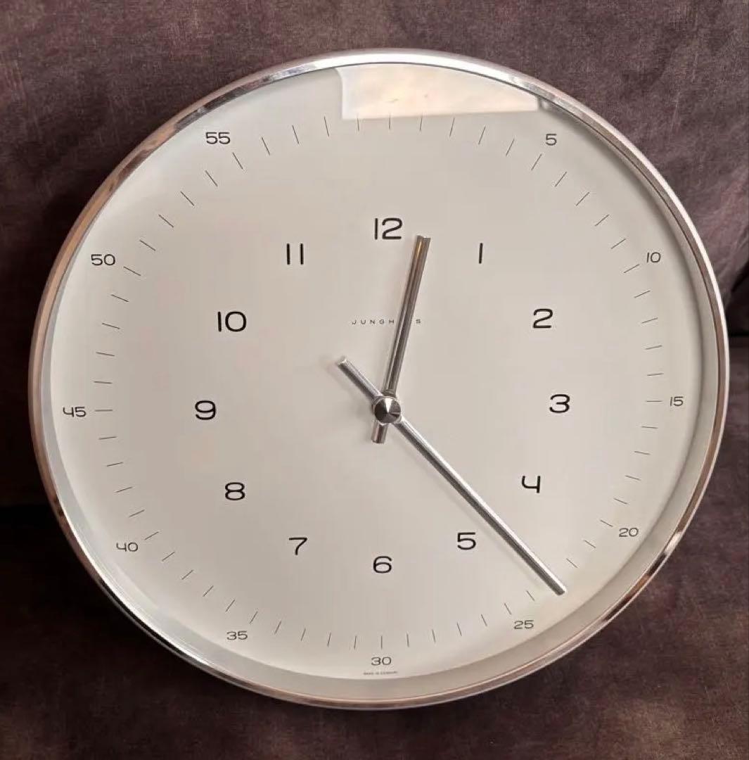 ユンハンス　JUNGHANS　掛け時計 　マックスビル　30cm　アラビア数字