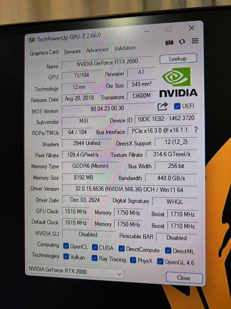 こ*ん様 NVIDIA GeForce RTX2080 8GB