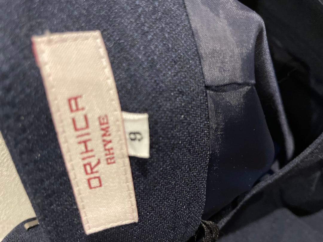 極美品　就活女子スーツ　濃紺セットアップスーツ　洗えるスーツウォッシャブルスーツ
