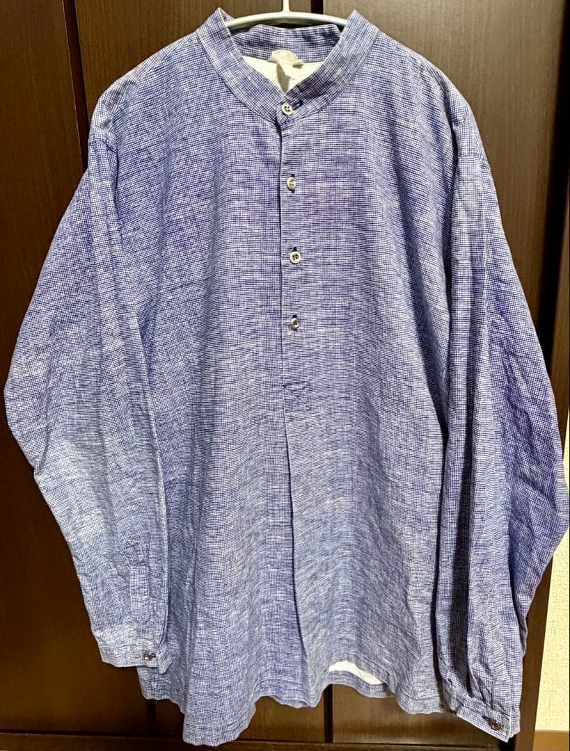 70s marimekko シャツ　プルオーバー　スタンドカラー　ヴィンテージ